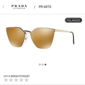 Prada Rimless Catwalk Polarized Sunglasses